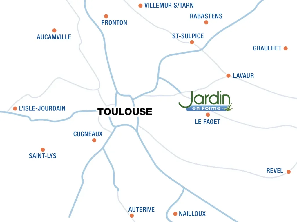 zone d'intervention de Jardin en forme - Paysagiste